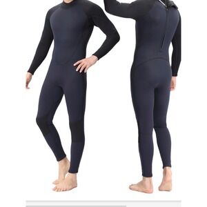 Dark Lightning Mens Full Body Wetsuit Black Neoprene  Surfing Diving 3XL